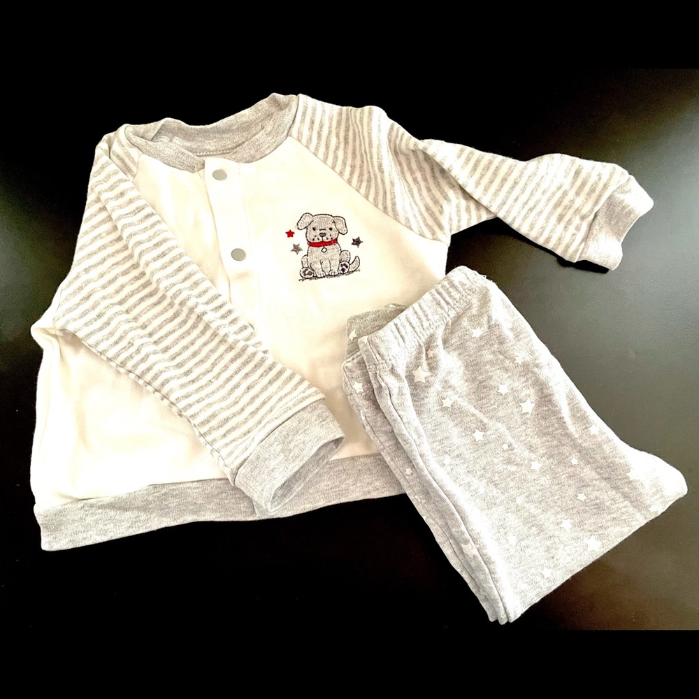 Little Me 9 Month Cardigan and Footie Set